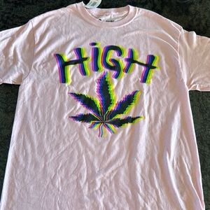 Spencer's Pink Graphic reeefer  T-Shirt